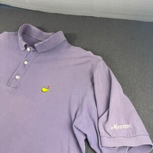 Masters Tournament Golf Polo Shirt Mens Purple Pique‎ Short Sleeve masters